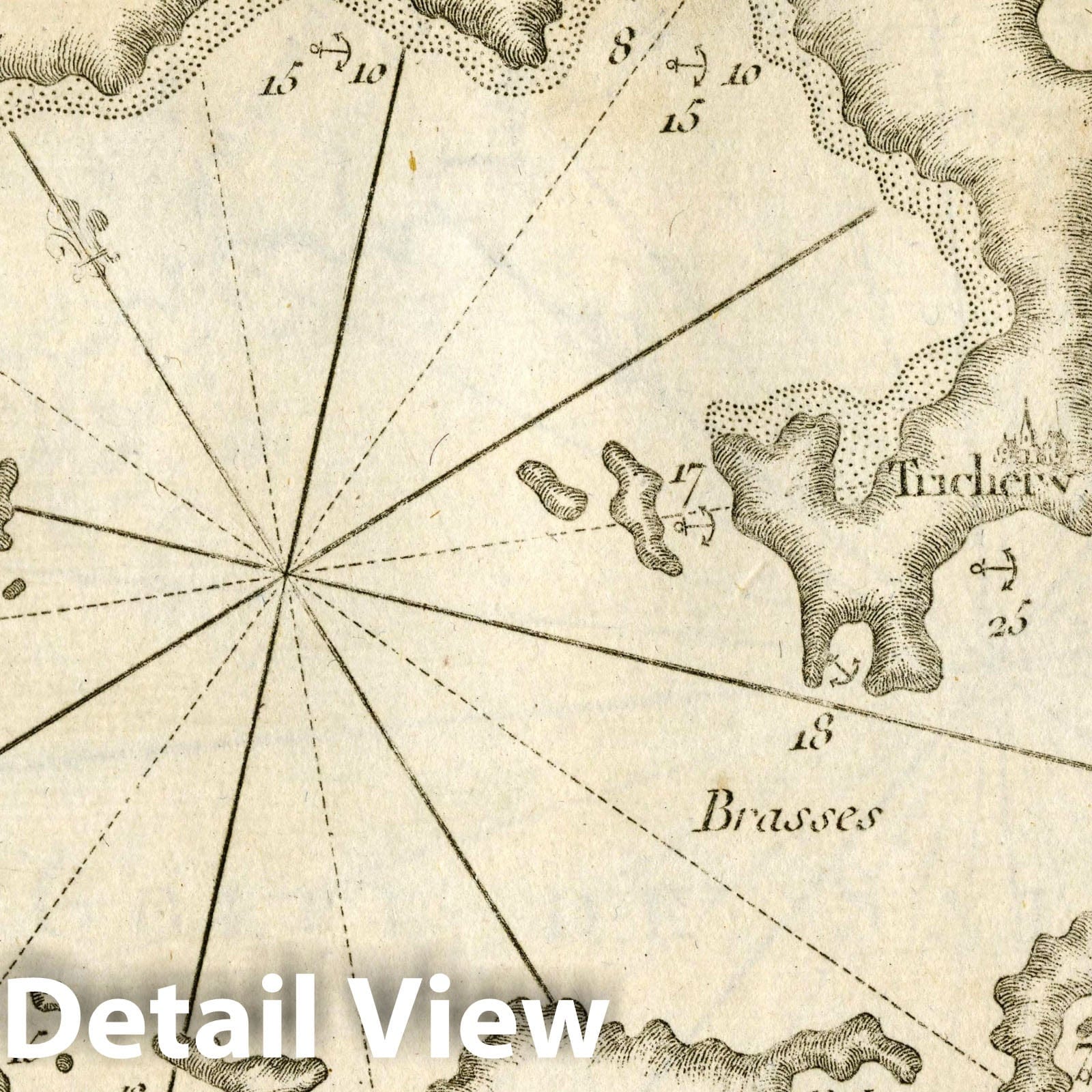 Gulf of Volos, Greece - Nautical Chart, 1764 - Historical Map Print