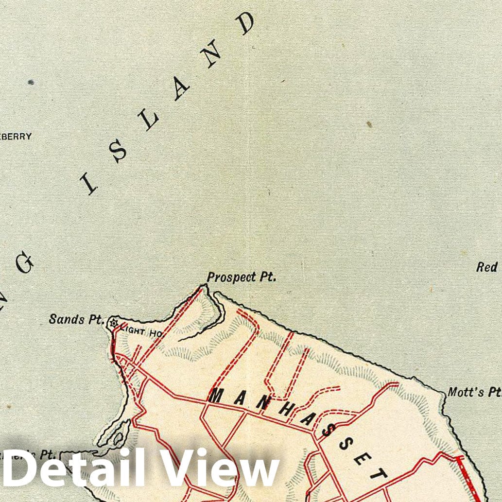 Historic Map : Ft. Schuyler-Orienta-Glen Cove., 1895, Vintage Wall Decor