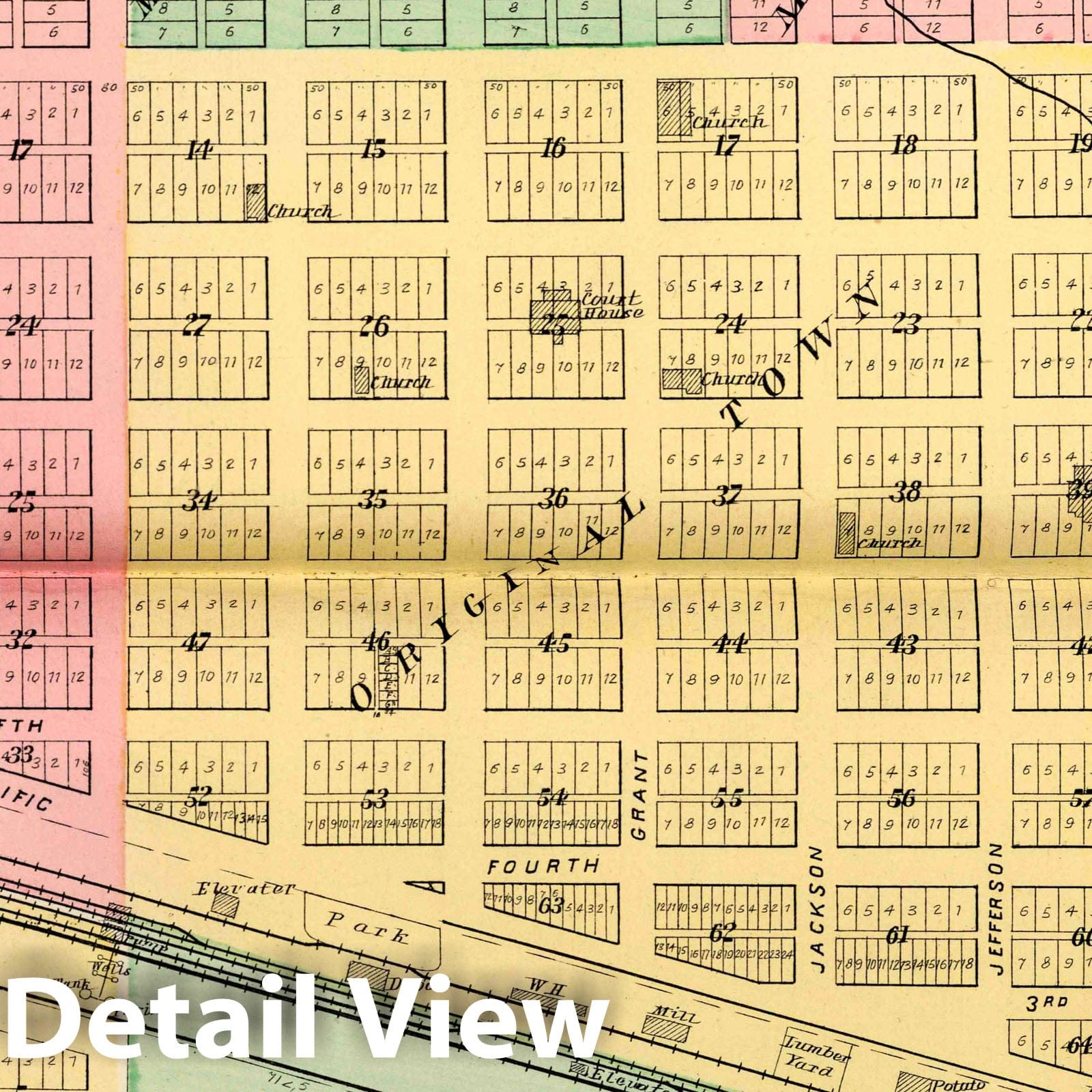 Lexington, Dawson County, Nebraska - River Map, 1904 - Historical Atlas Print