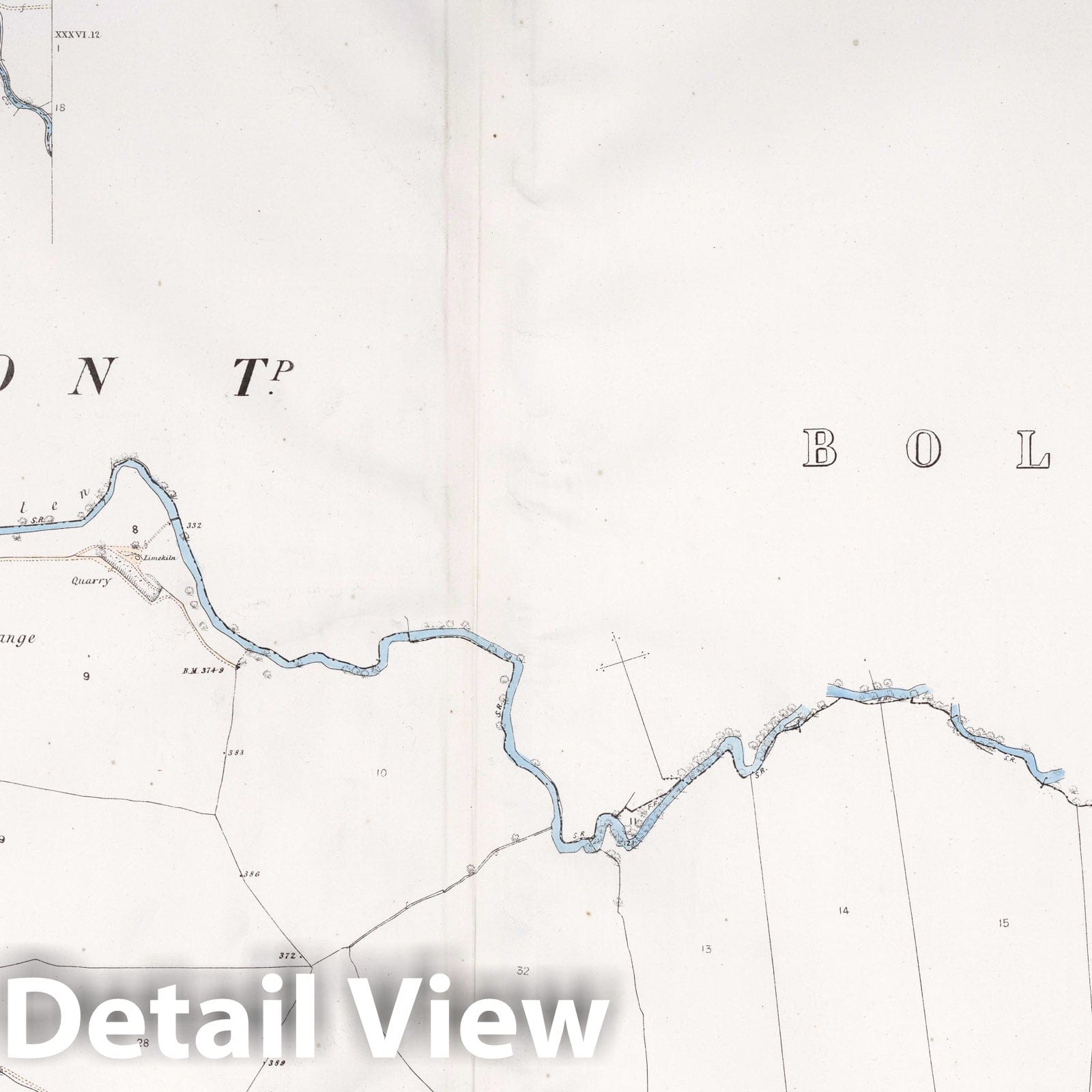 Ireby Parish - Property Map, 1865 - Cumberland County, England