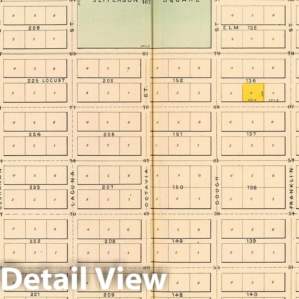 Historic Map : Plat eighteen [San Francisco), eighteen76, Vintage Wall Decor