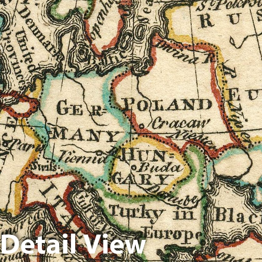 Kingdoms and States of the Known World, 1758 - Historical Map Print