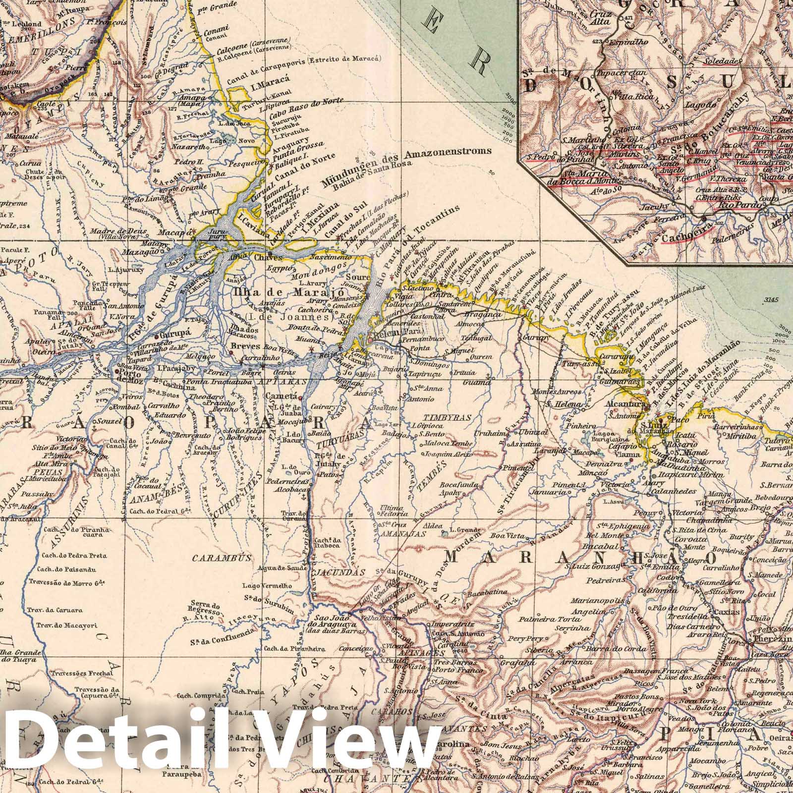 Northern Brazil, Santa Catharina, Rio Grande do Sul - Plate No. 106, 1925 Historical Map