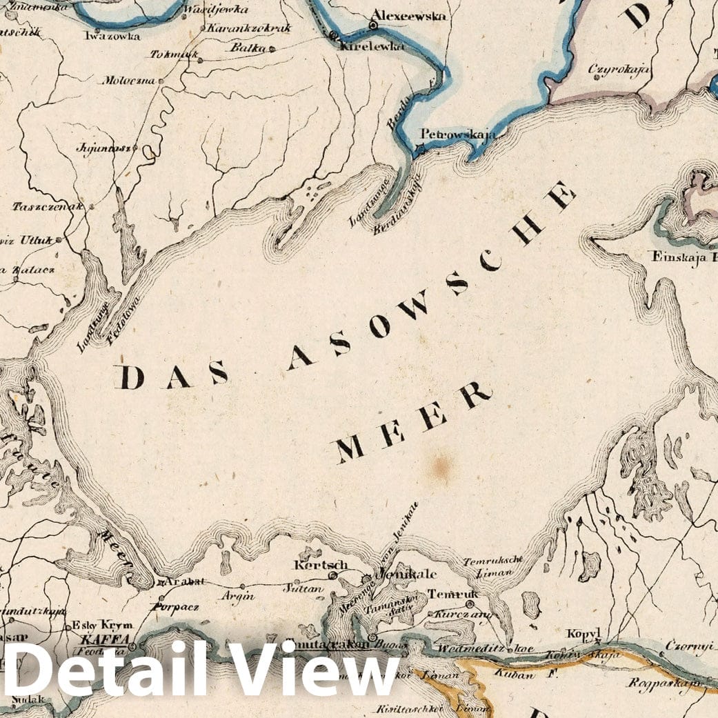 Tauride, Russia 1829 Historical Map Print