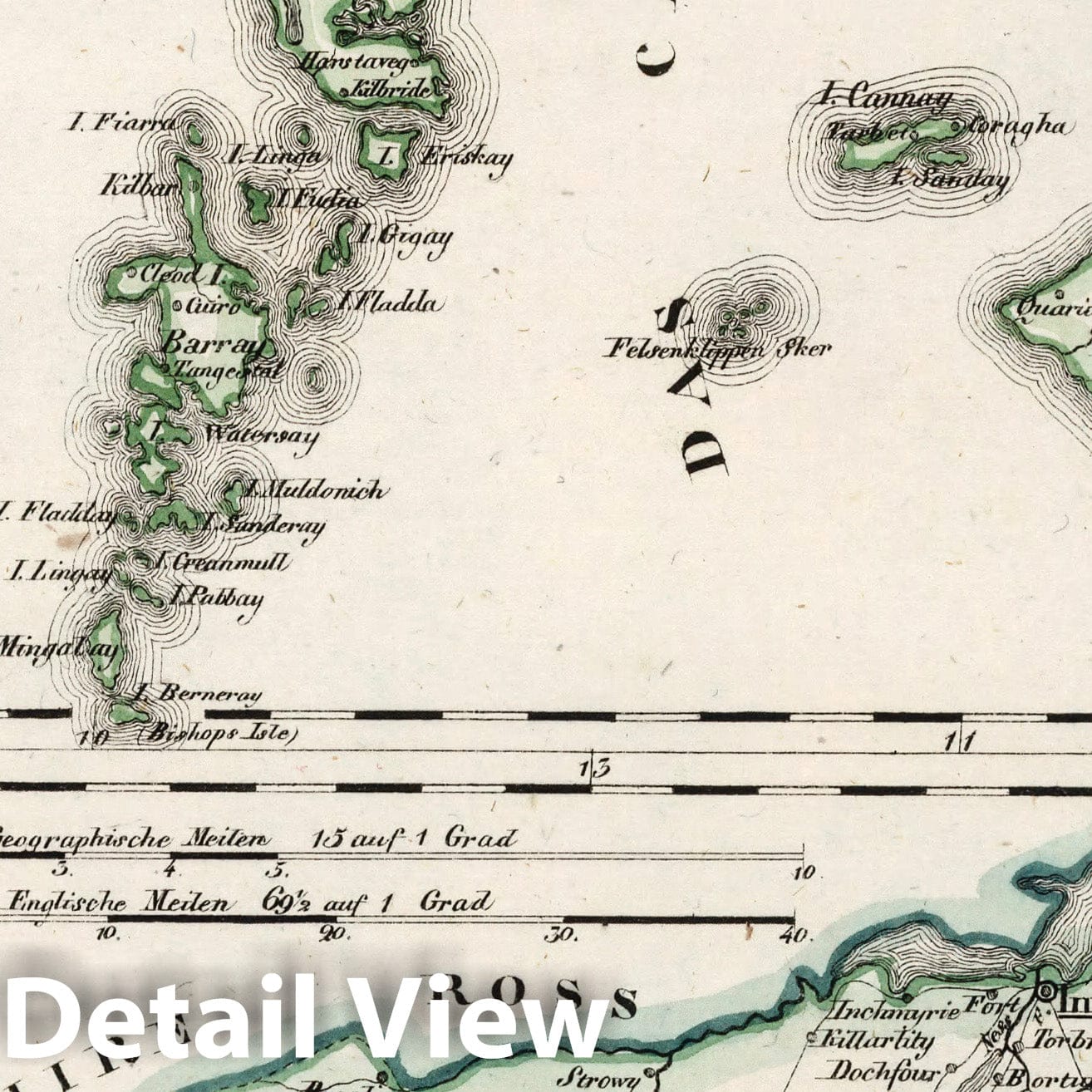 Scotland: Inverness, Southern Scotland, and Middle Hebrides - Boundary Map, 1830