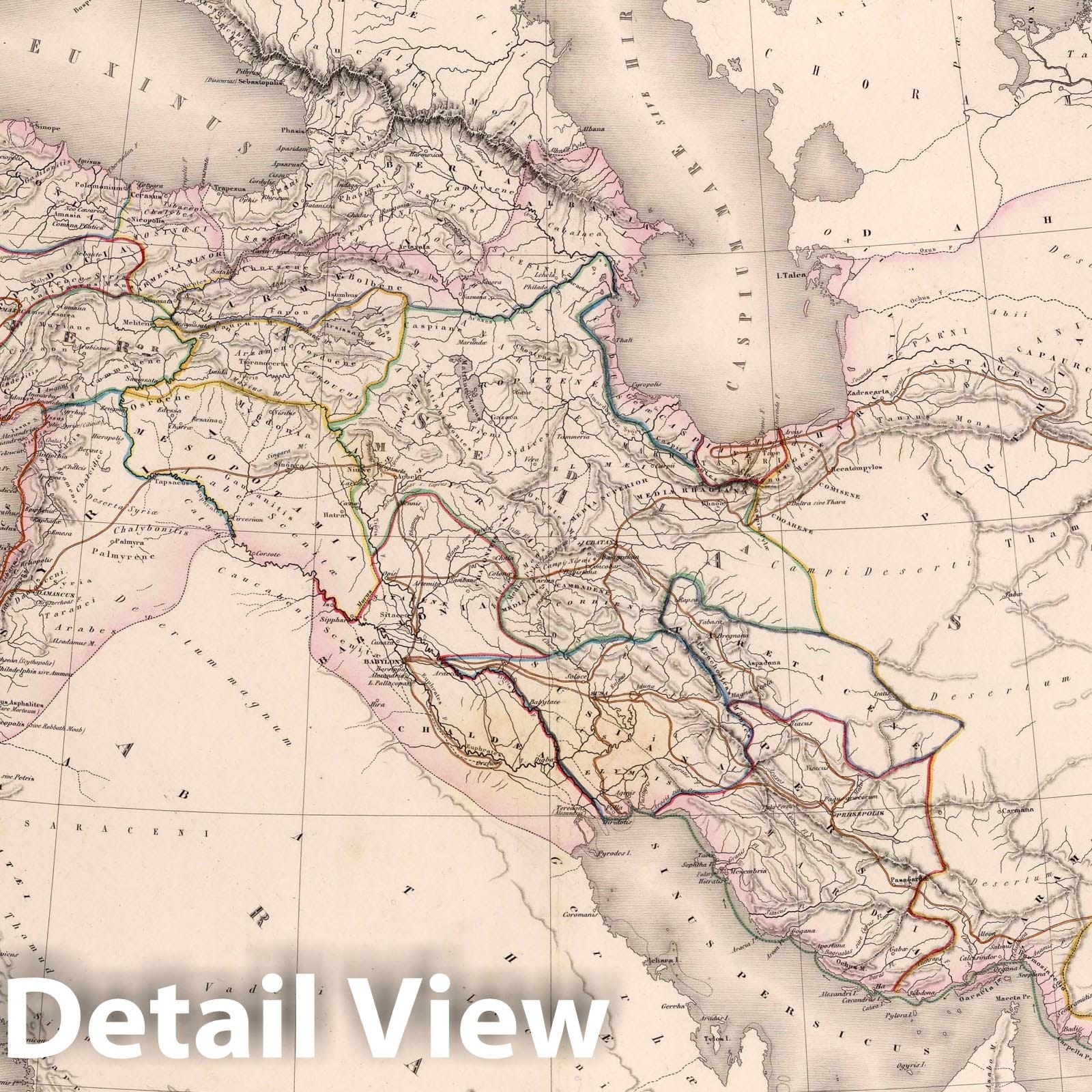 Empire of Alexander - River Map, 1863 - Historical Map Print