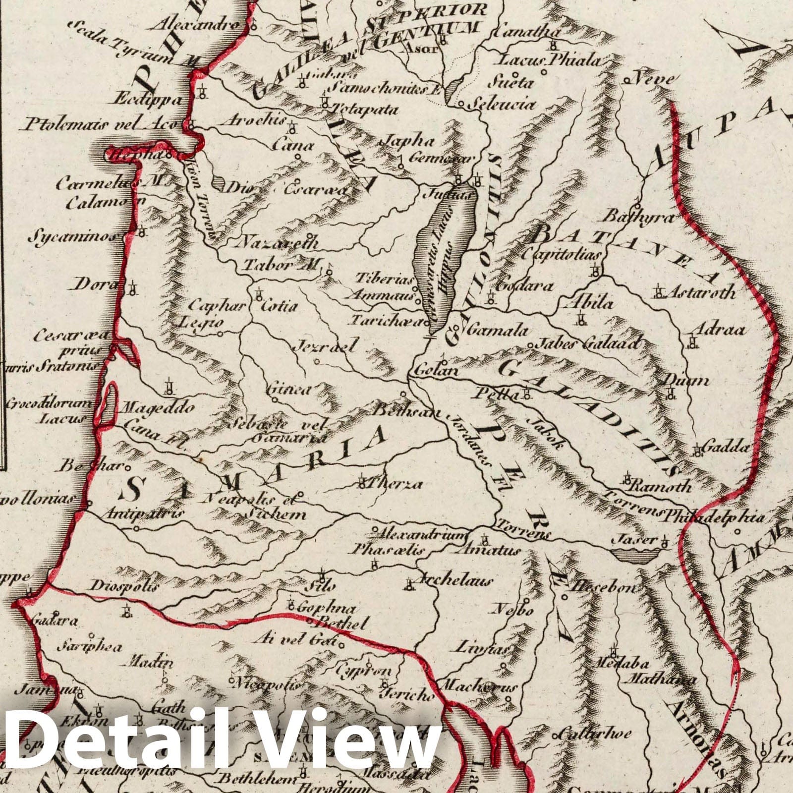 Palestine, 1804 - Historical Map Print