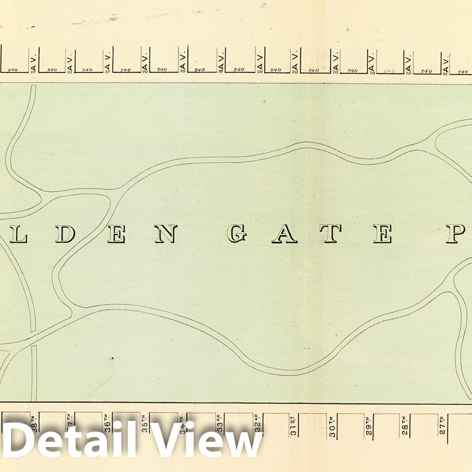 Historic Map : Plat fifty-nine [San Francisco), 1876, Vintage Wall Decor