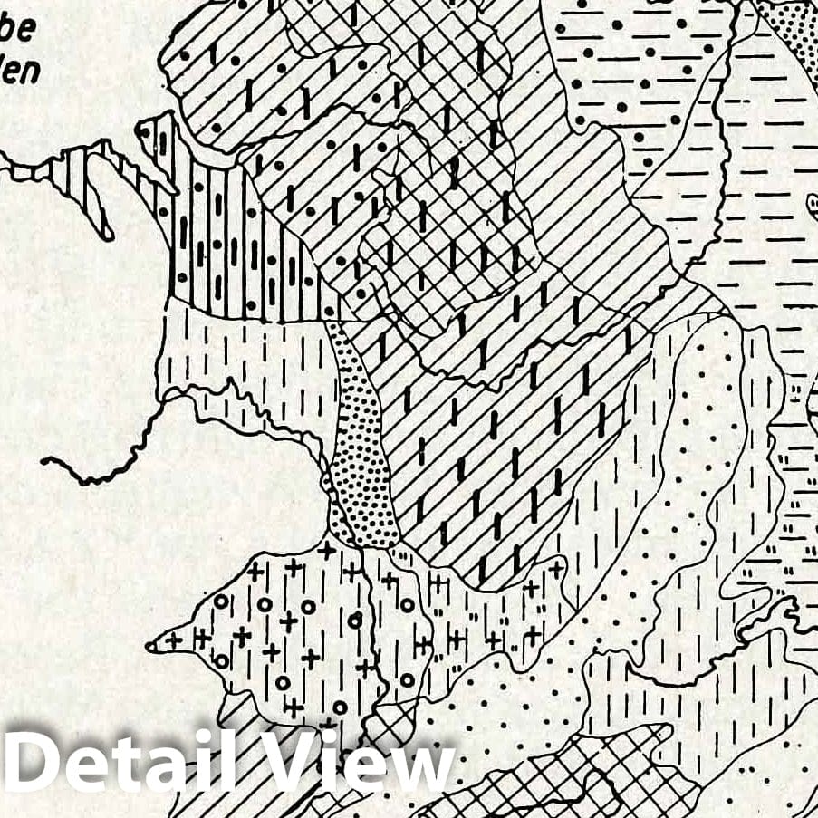 World War II: Crops and Livestock of England - Railroad Map, 1941