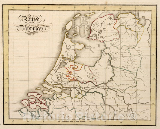 Historic Map : United Provinces. Copied from Wilkinson's General Atlas, 1815 Atlas - Vintage Wall Art