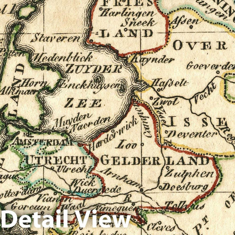 Historic Map : The United Provinces. Atlas Minimus or a New Set of Pocket Maps of the Several Empires, Kingdoms and States of the Known World, 1758 Atlas - Vintage Wall Art