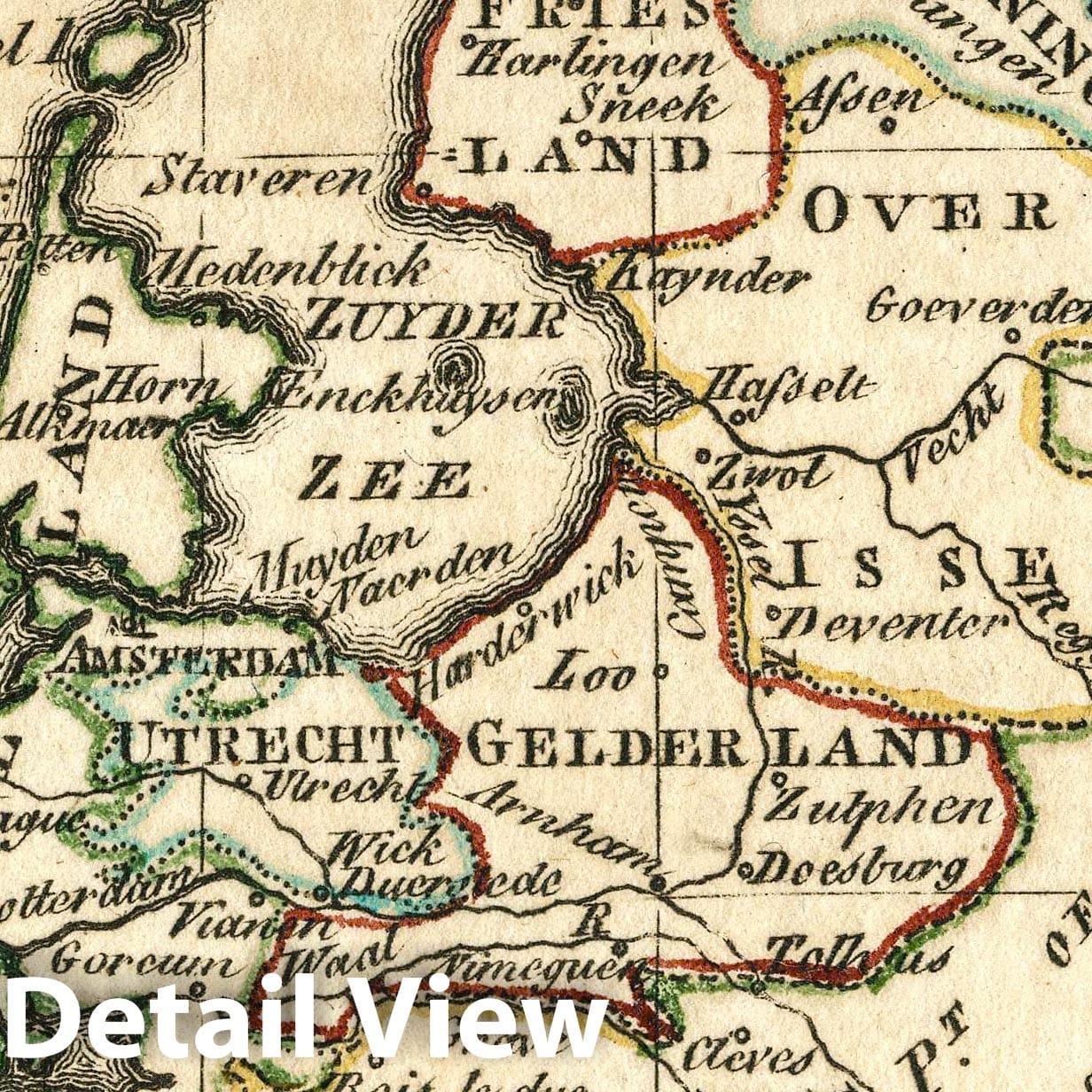 Netherlands, 1758 - Historical Map Print