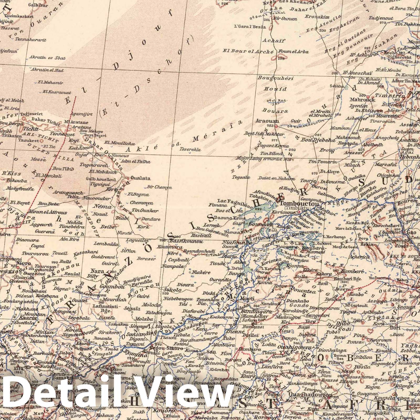 West Africa - Plate No. 82, 1925 - Stieler's Atlas Map Print