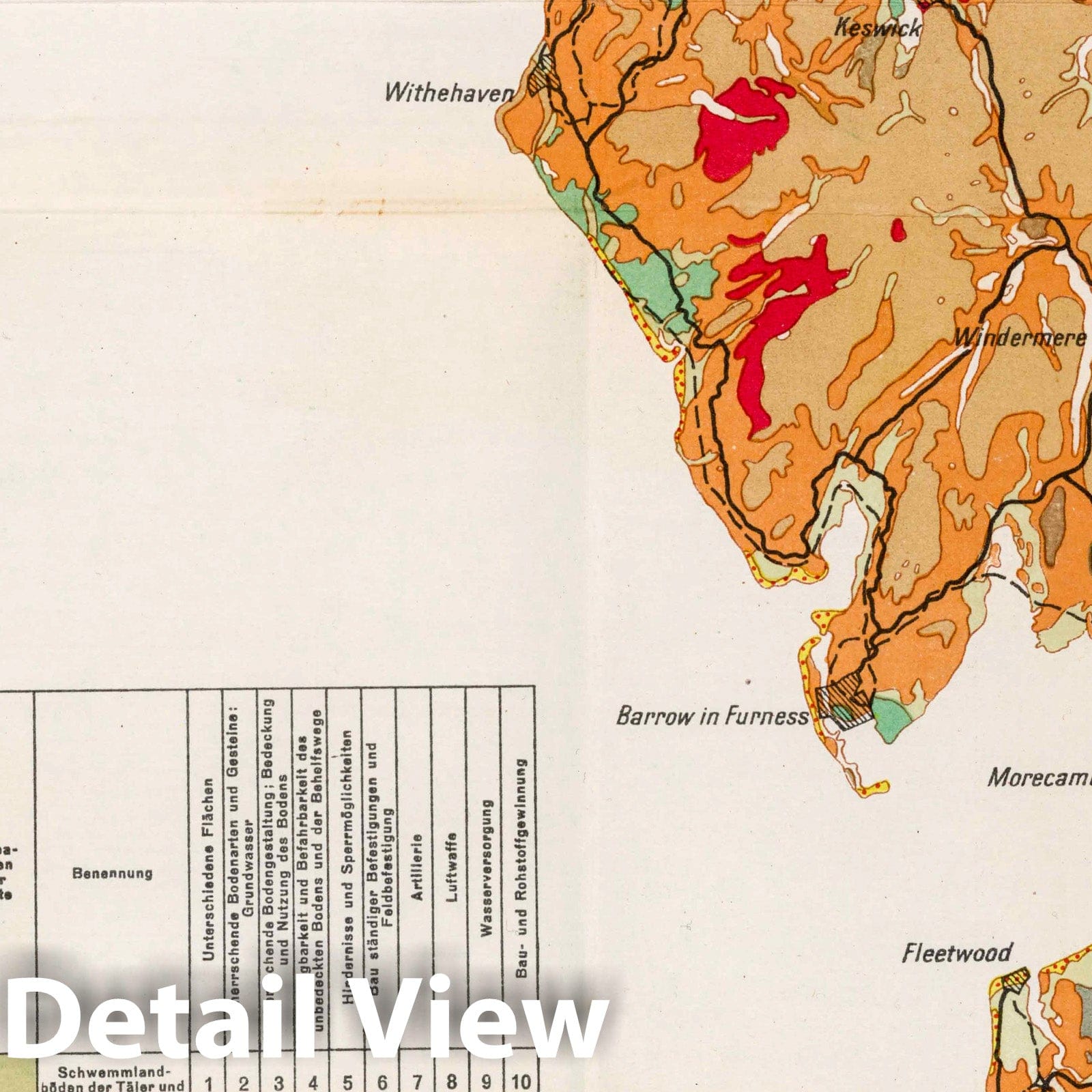 Northwest England and Southwest Scotland - Geological Map, 1941