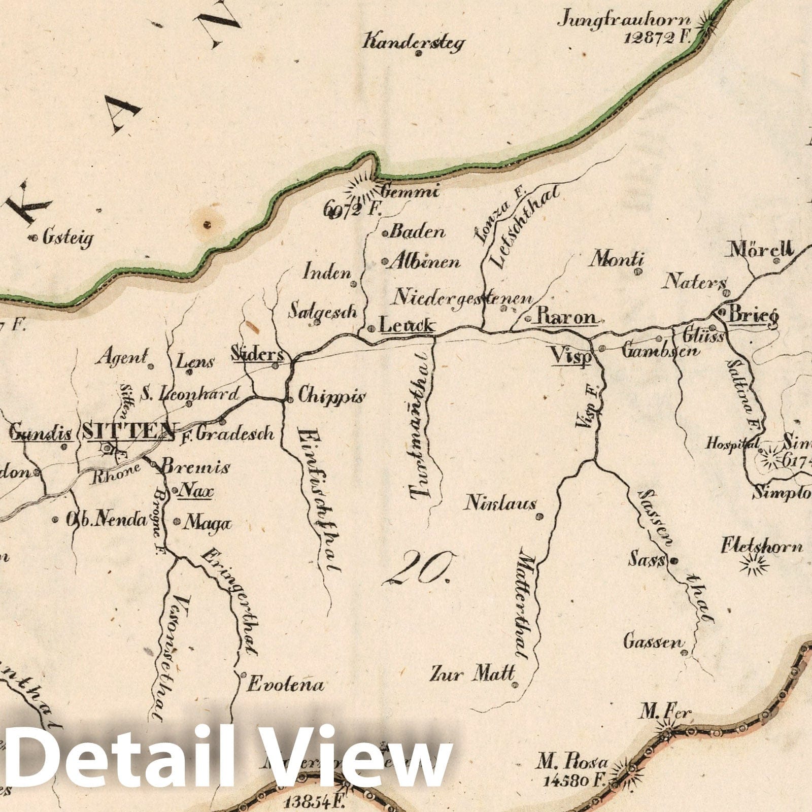 Wallis - Boundary Map, 1825 - Historical Map Print