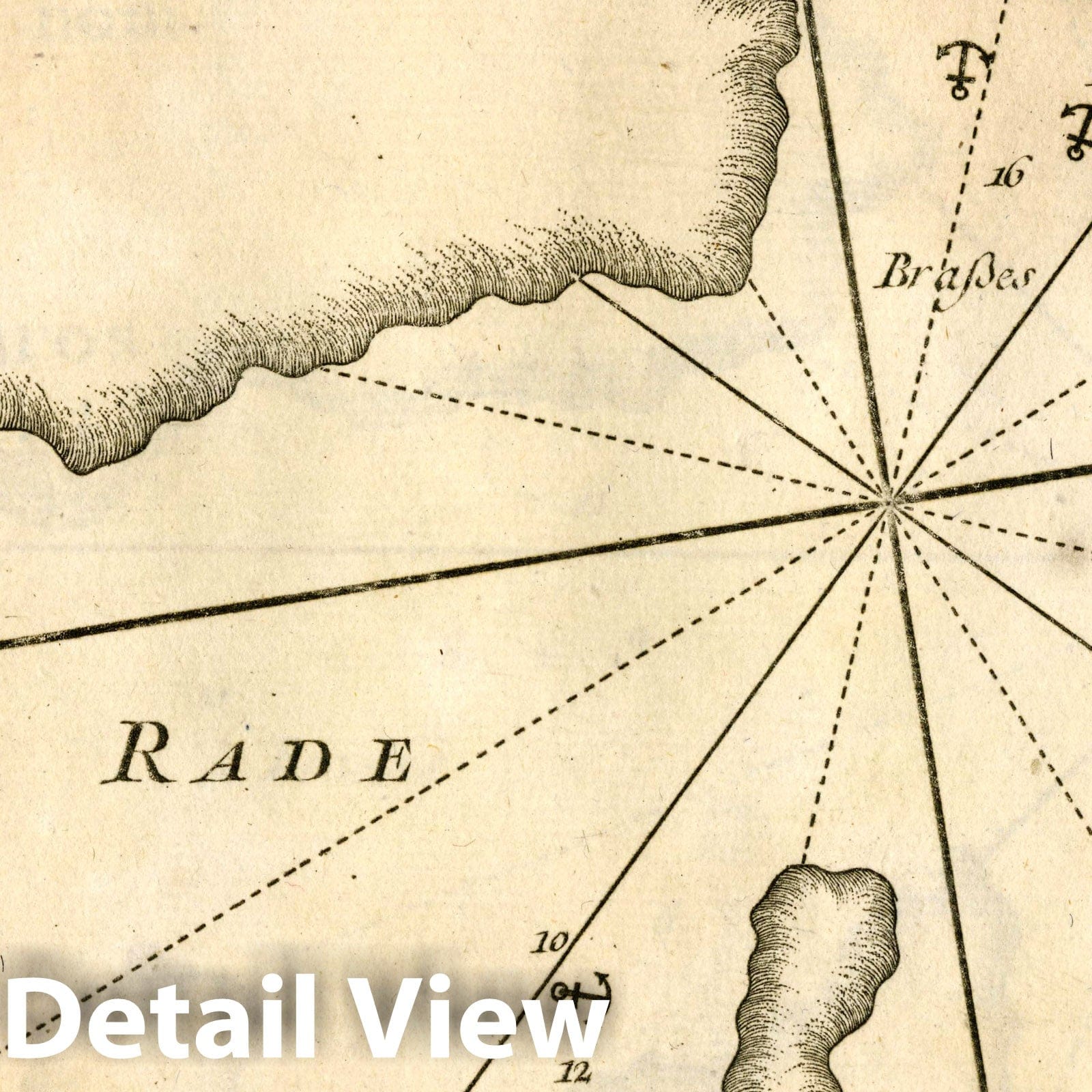 Zira, Greece - Nautical Chart, 1764 - Historical Map Print