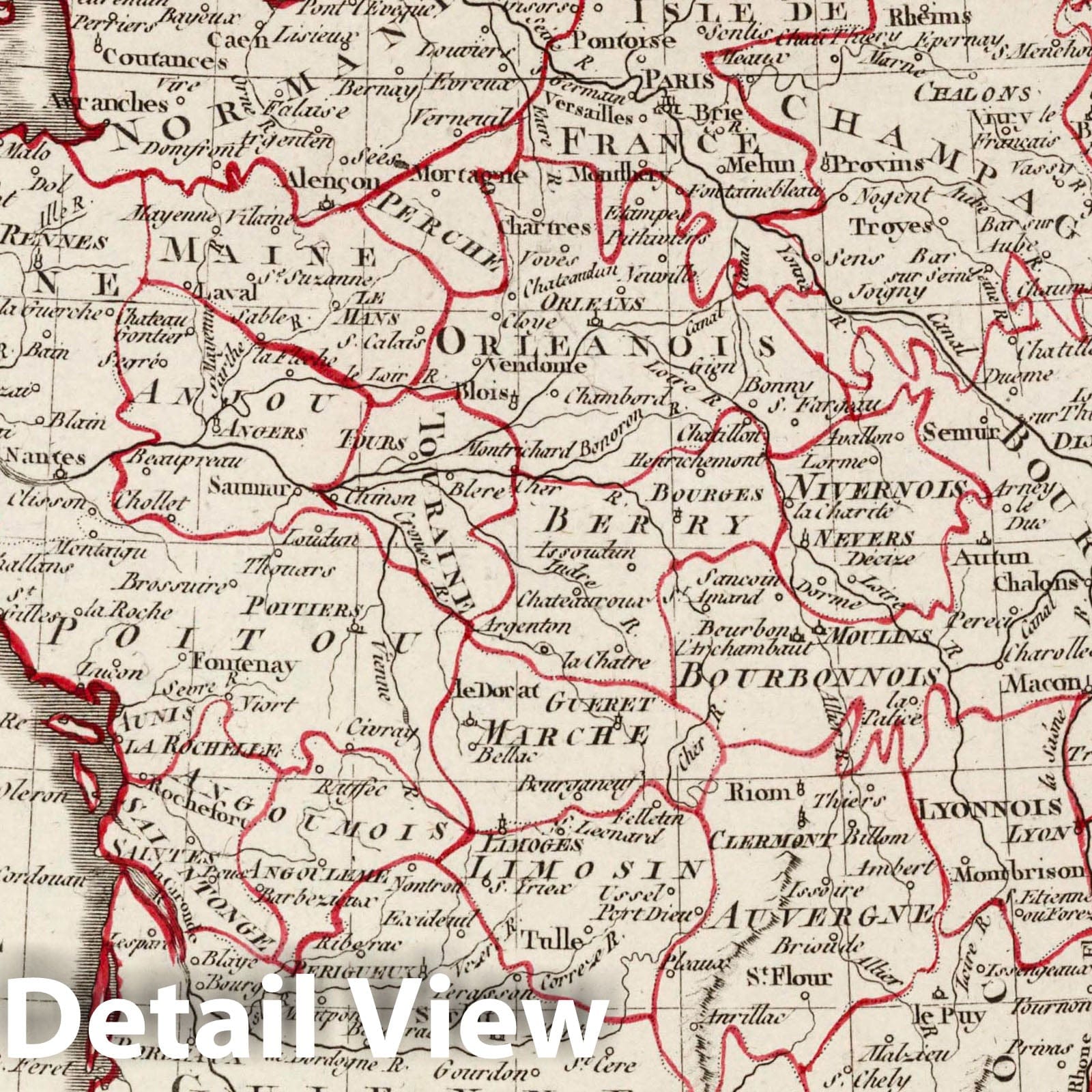 France - Military Divisions, 1801 - Historical Map Print