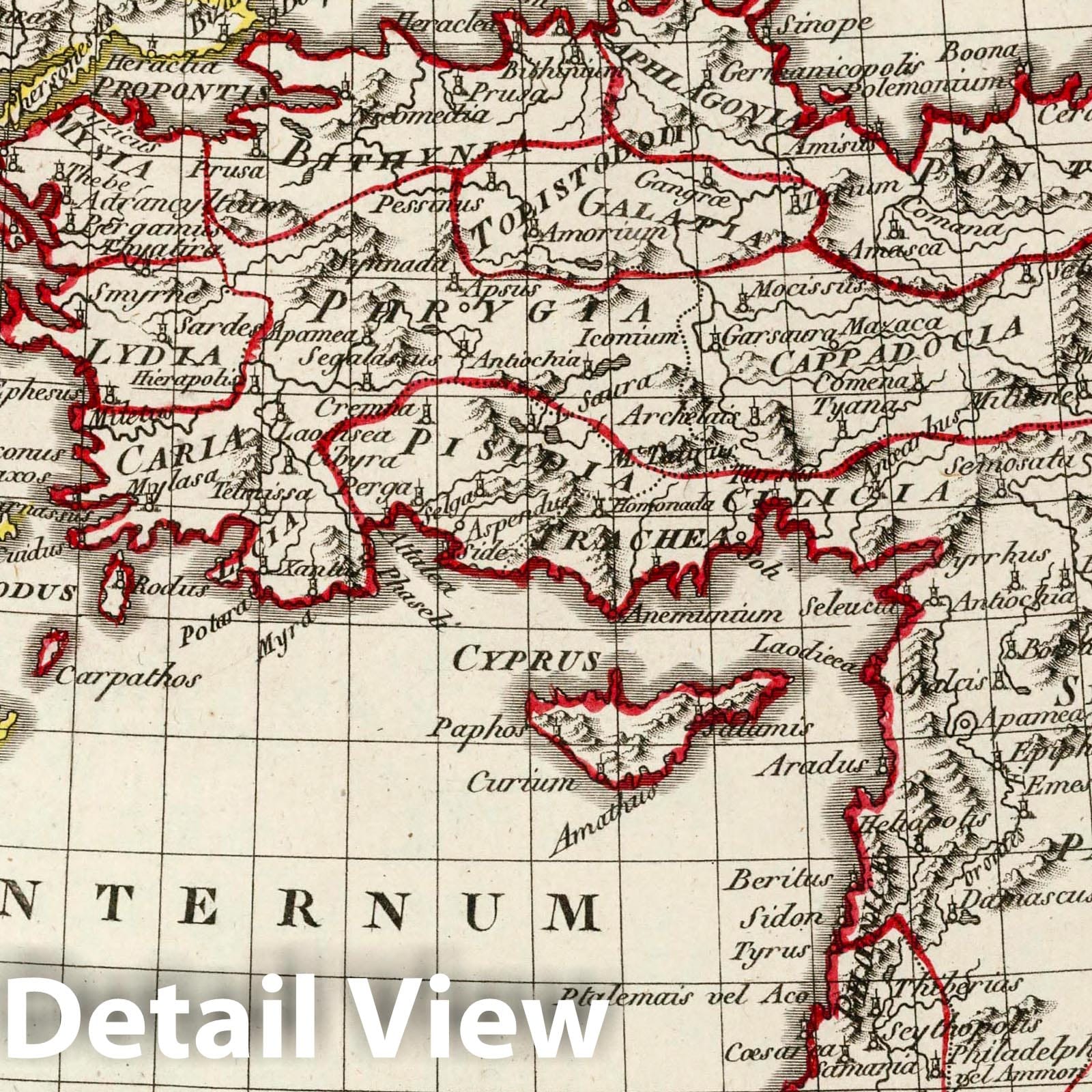 Eastern Mediterranean and Roman Orient, 1804 - Historical Map Print