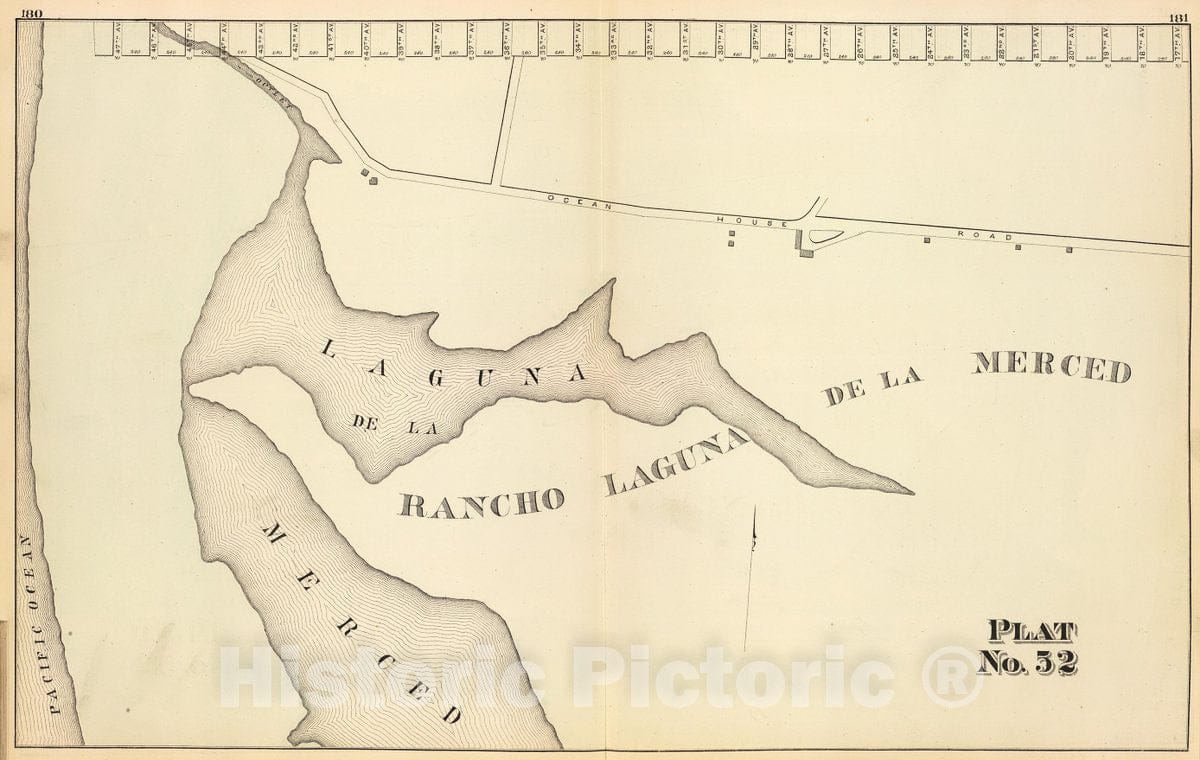 Historic Map : Plat fifty-two [San Francisco), 1876, Vintage Wall Decor