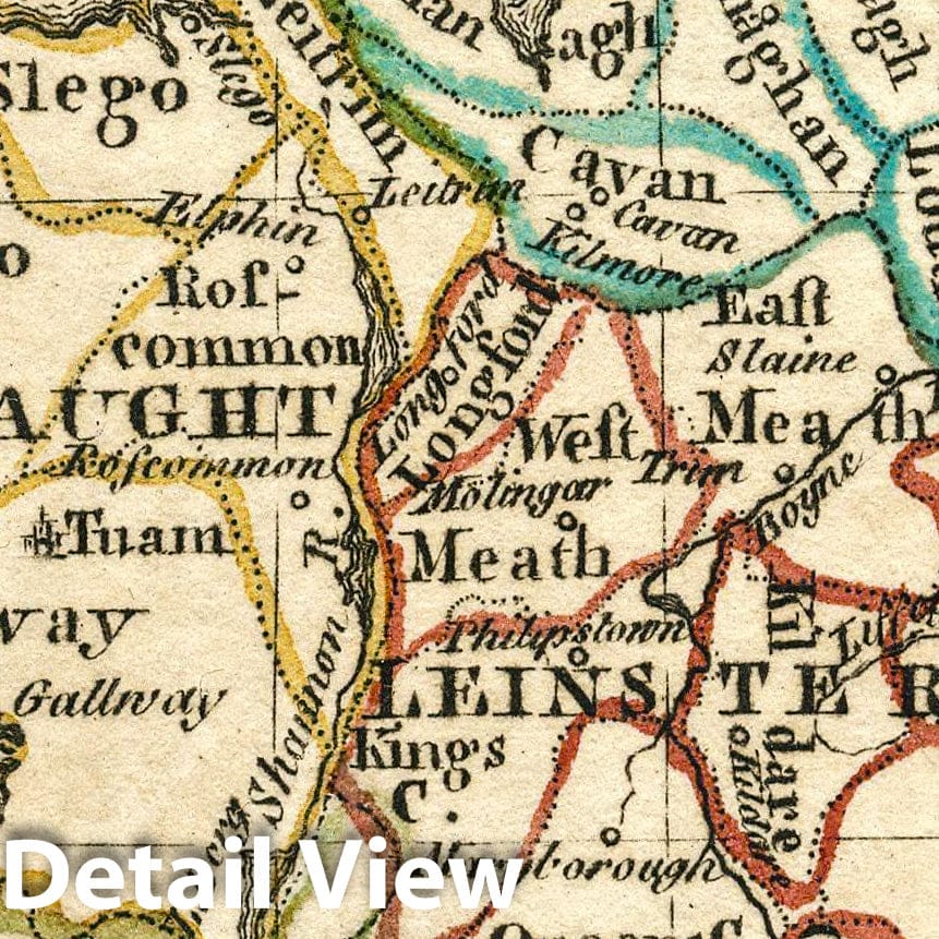 Ireland, 1758 - Historical Map Print