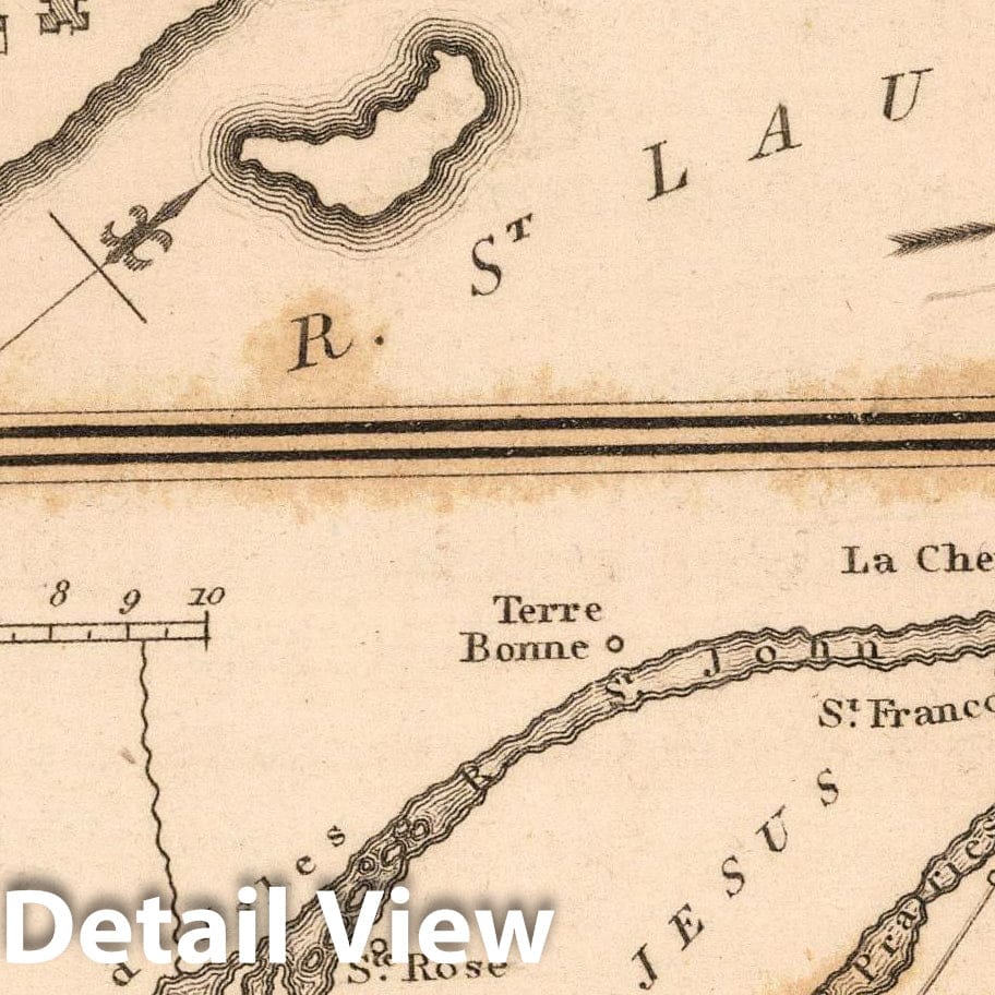 Plan of Montreal, Quebec and adjoining country - Military Map, 1813