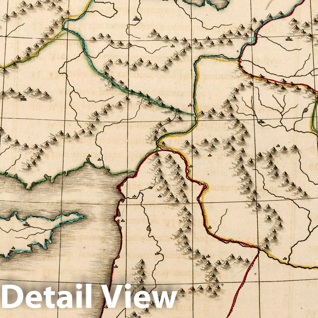Turkey in Asia, 1815 - Historical Map Print