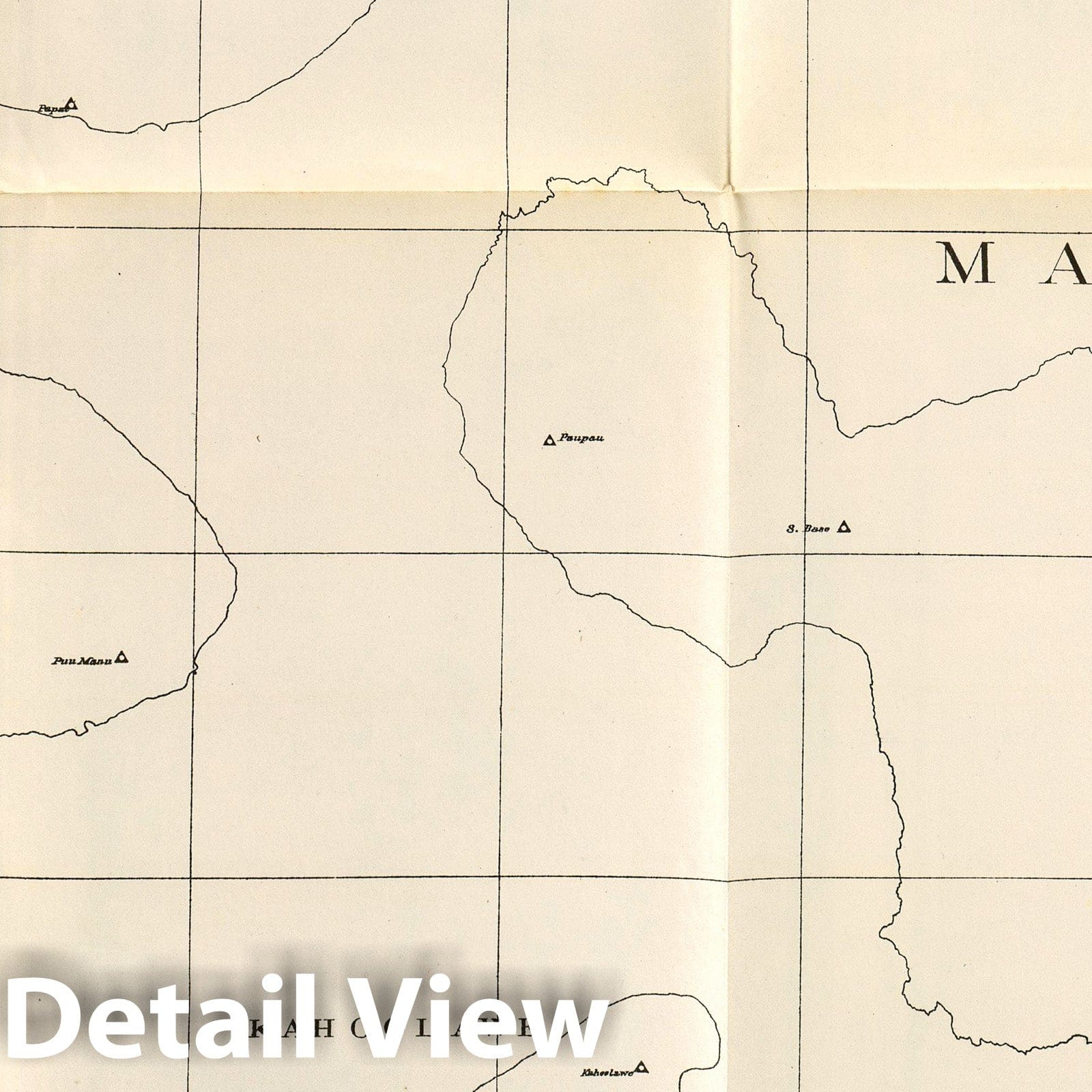 Maui County, Hawaii - Survey Map, 1906 - Historical Map Print