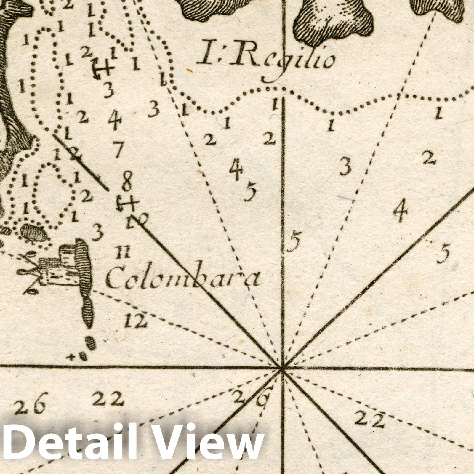 Trapani, Sicily - Nautical Chart, 1764 - Historical Map Print