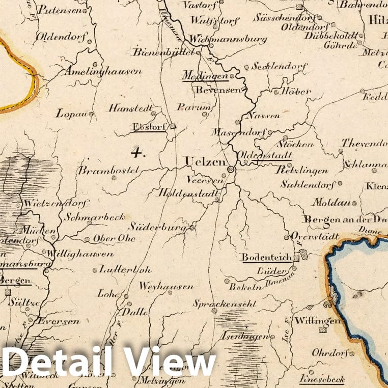 Hanover and Luneburg, 1825 - Historical Map Print