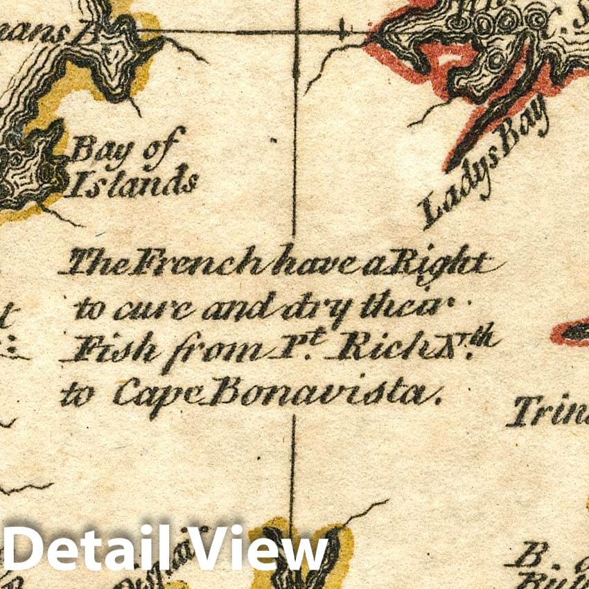 Historic Map : New Found Land. Atlas Minimus or a New Set of Pocket Maps of the Several Empires, Kingdoms and States of the Known World, 1758 Vintage Wall Art