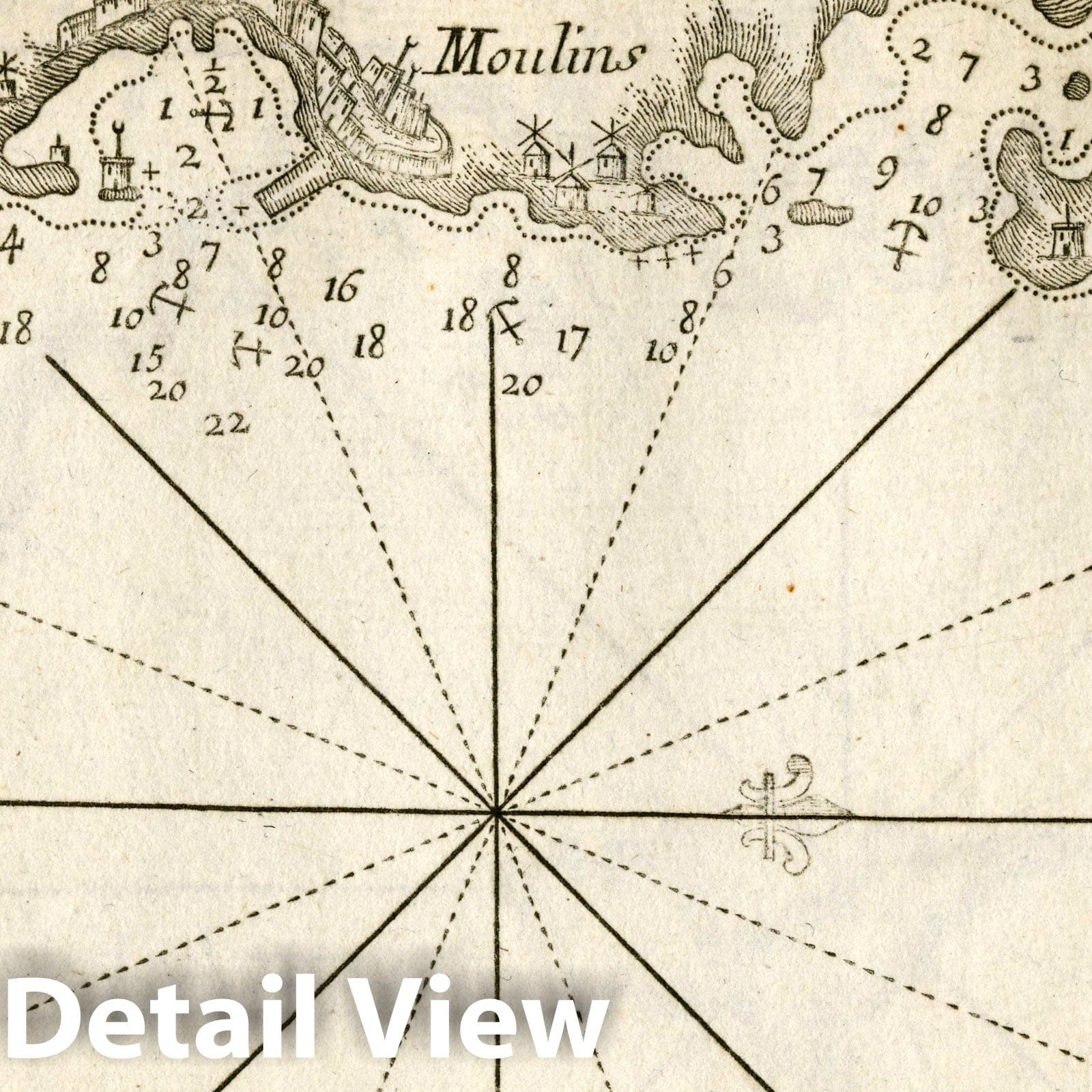 Scio Island, Turkey - Nautical Chart, 1764 - Historical Map Print