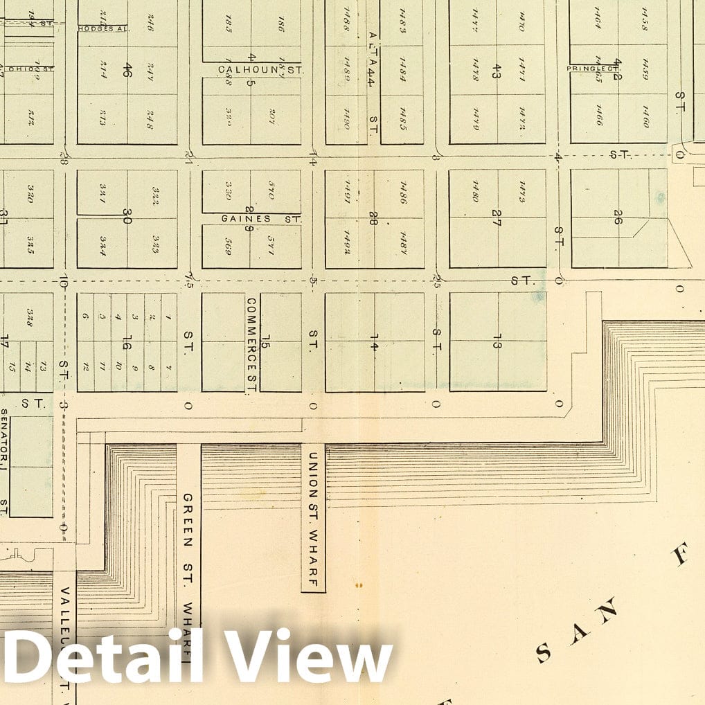 Historic Map : Plat one (San Francisco), one876, Vintage Wall Decor