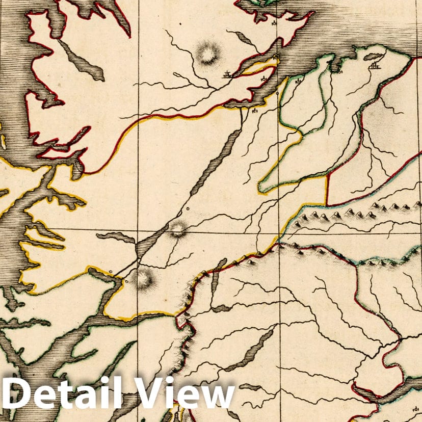 Scotland, 1815 - Historical Topographic Map Print