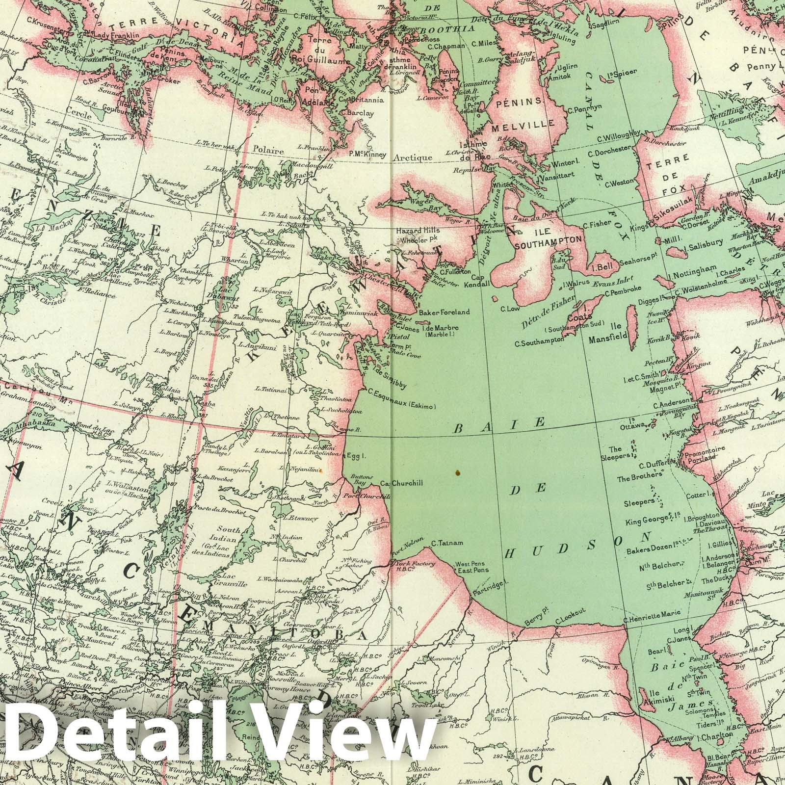 Canada - Boundary Map, 1930 - Historical Map Print