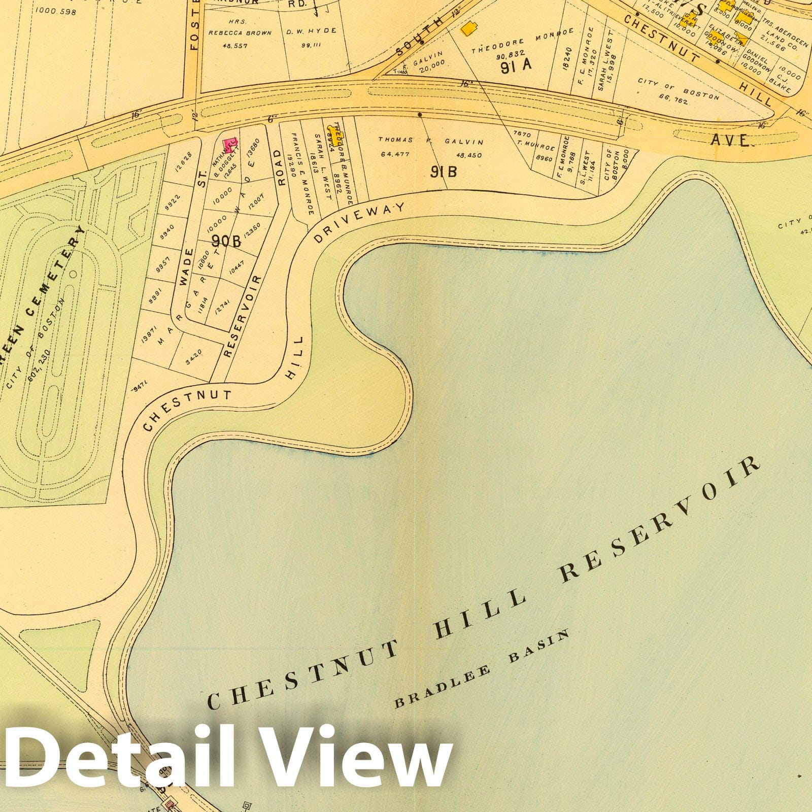 Ward 25, Brighton, Boston, Massachusetts - Plan No. 40, 1899 Historical Map Print
