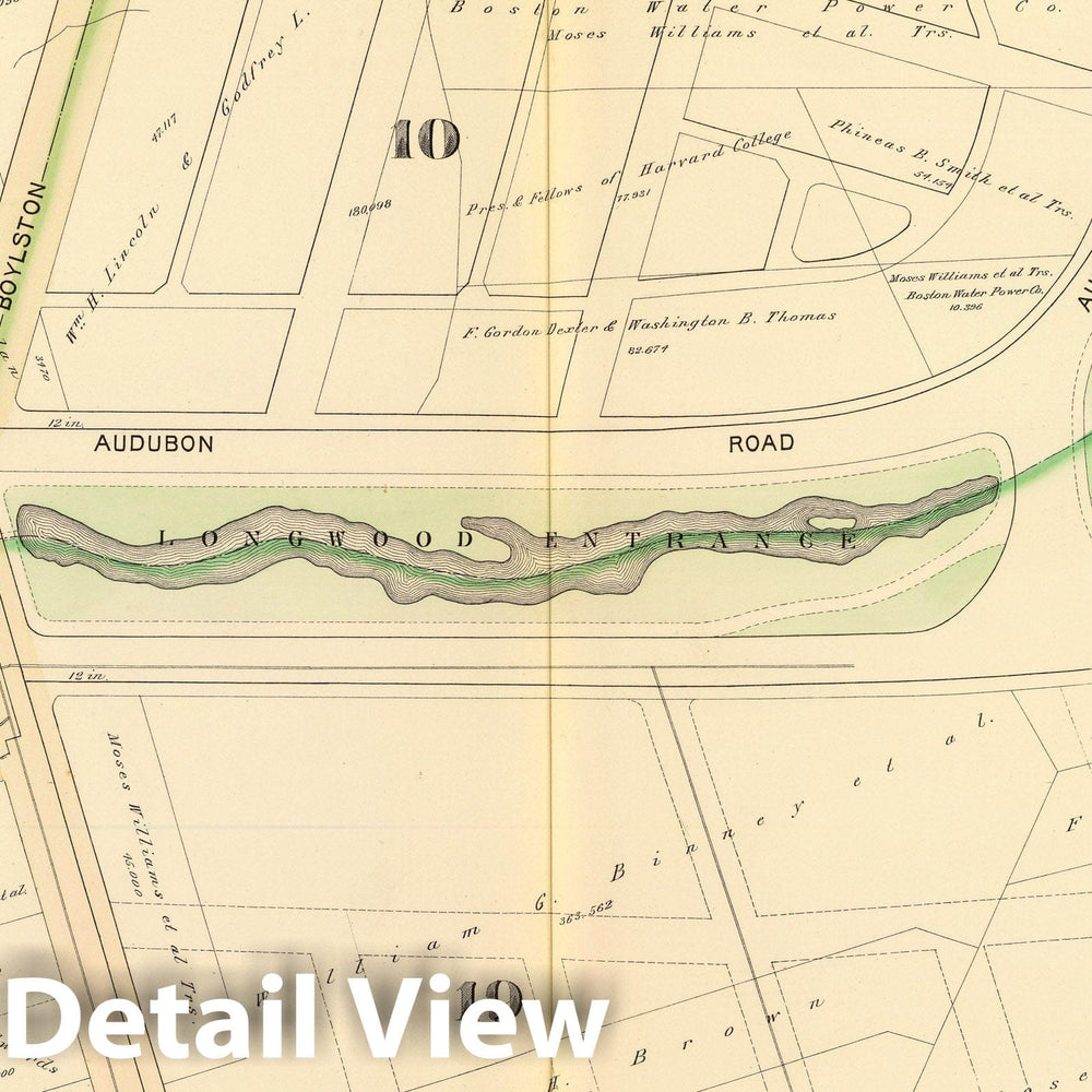 Historic Map : City Atlas - 1895 28. Wards 10-11, 19. - Vintage Wall Art