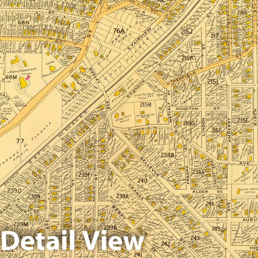 Historic Map : City Atlas - 1899 23. Ward 23 West Roxbury. - Vintage Wall Art