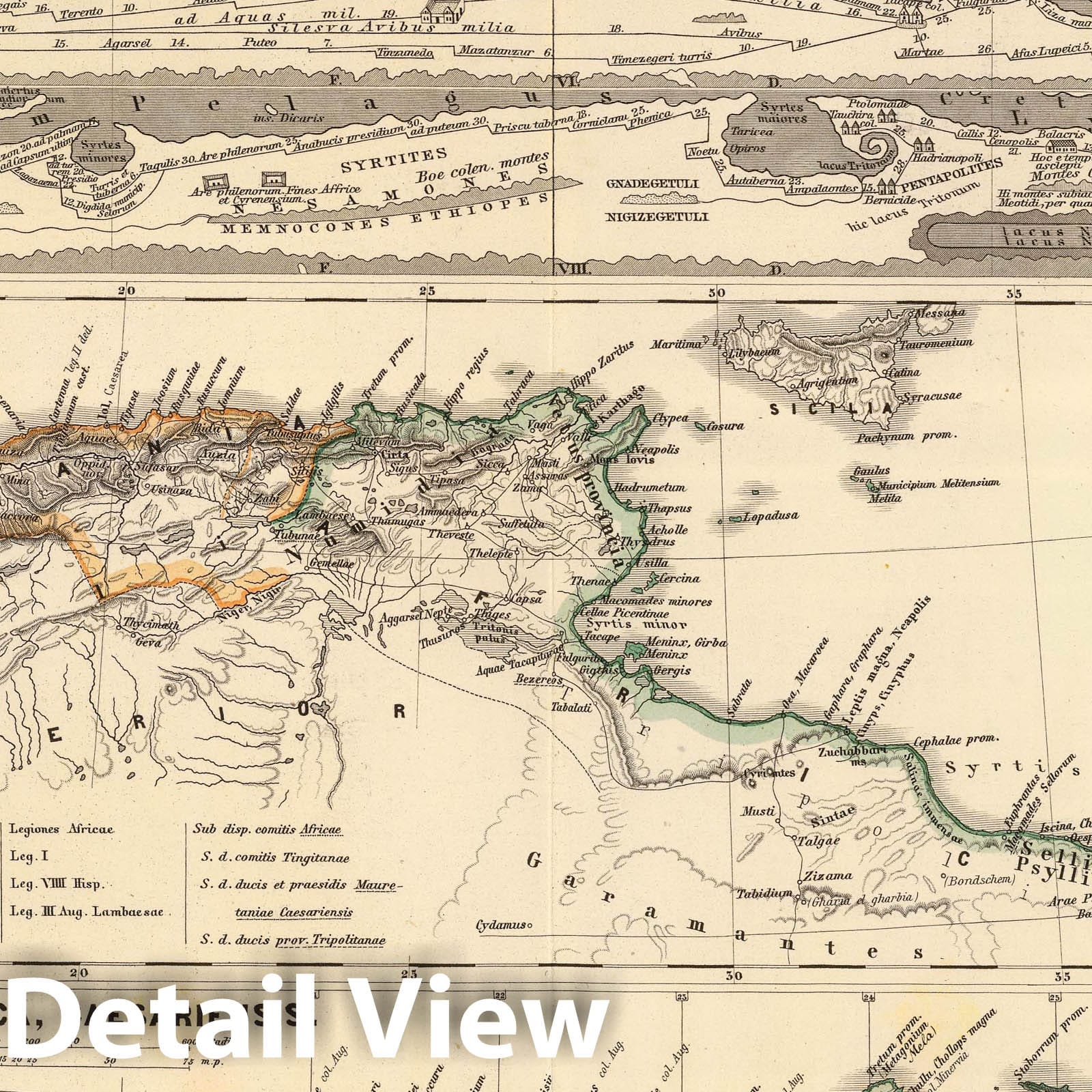 Marmarica, Cyrenaica, and North Africa - Classical Map, 1865