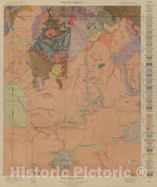 Historic Map : 1904 Gallatin Sheet. v2 - Vintage Wall Art