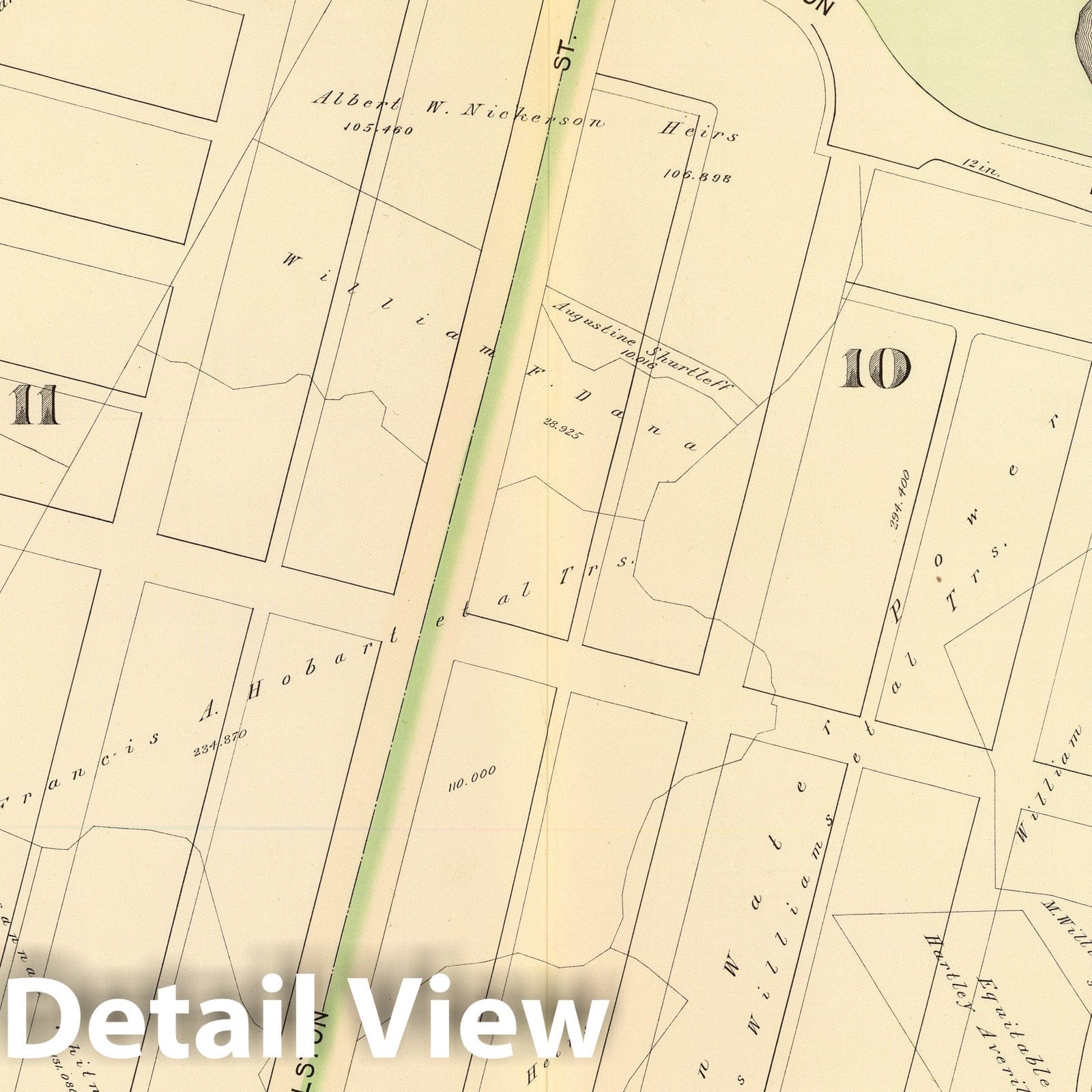 Boston, Wards 10 and 11 - 1895 Bromley Atlas Map Print