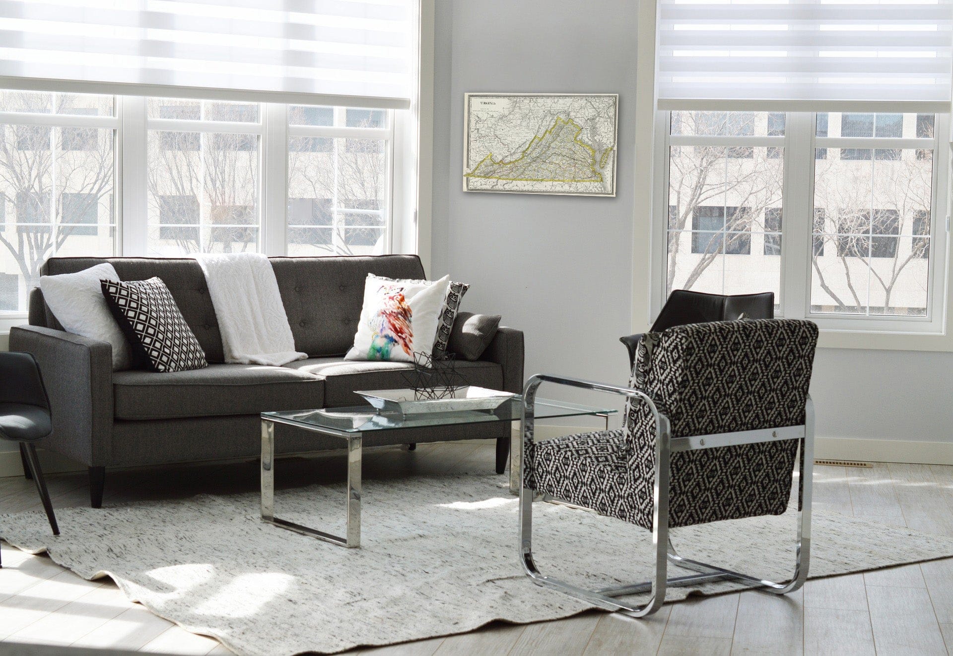 Historic Map : National Atlas - 1889 Virginia. - Vintage Wall Art