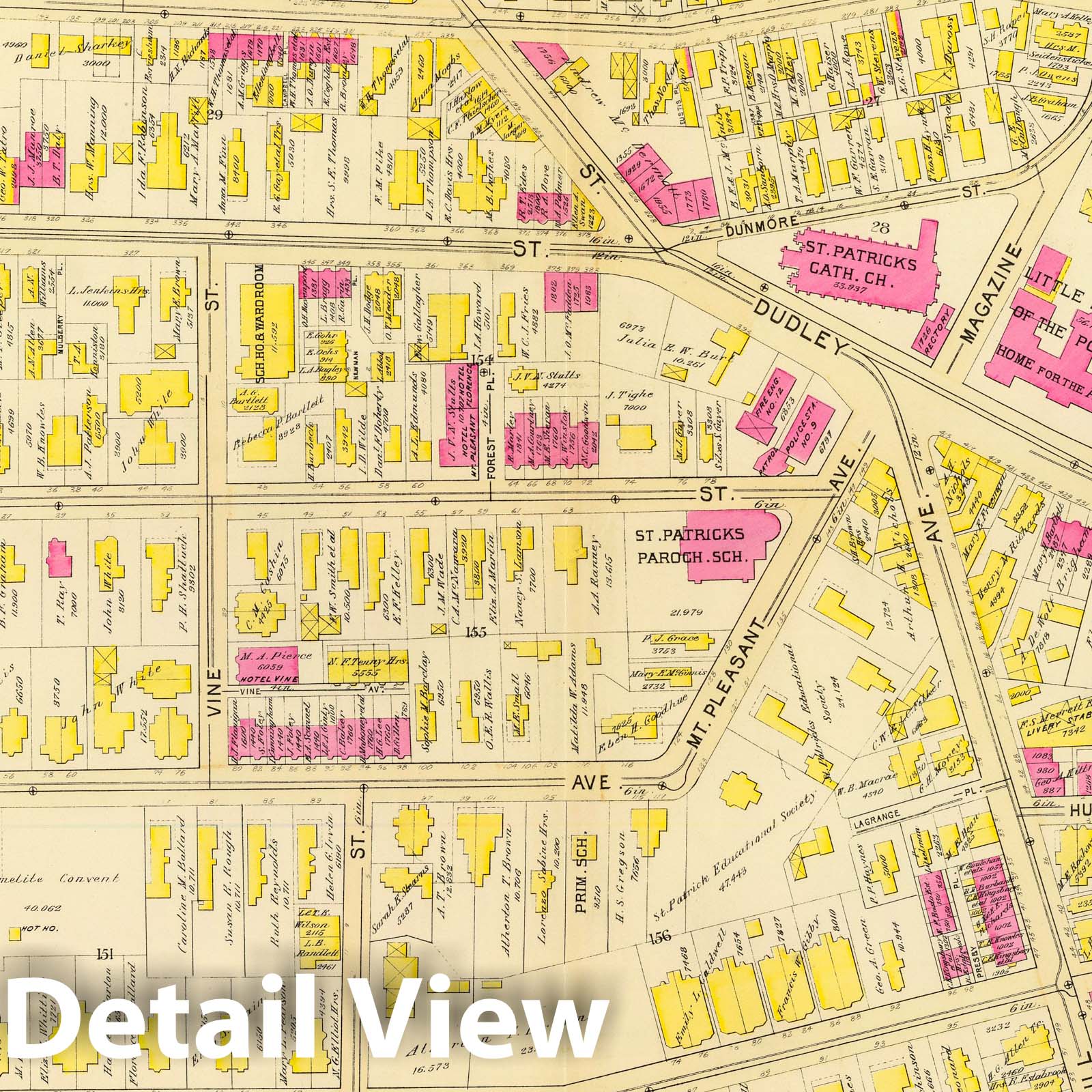 Ward 17, Boston 1895 Historical Map Print