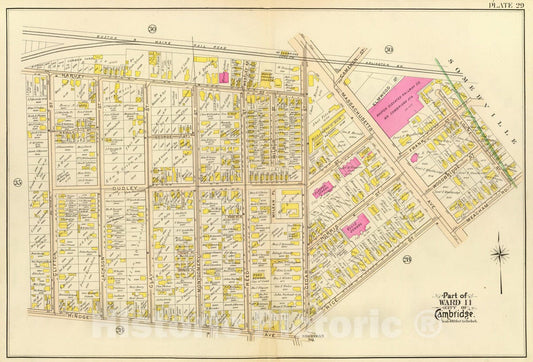 Historic Map : City Atlas - 1903 29. Ward 11. - Vintage Wall Art