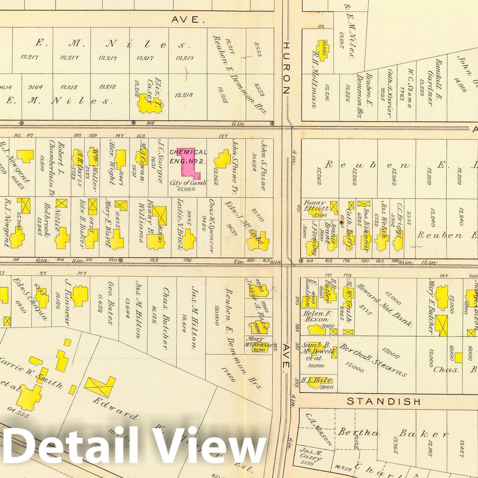 Ward 9, Cambridge, Massachusetts - Plate No. 31, 1903 Historical Map Print