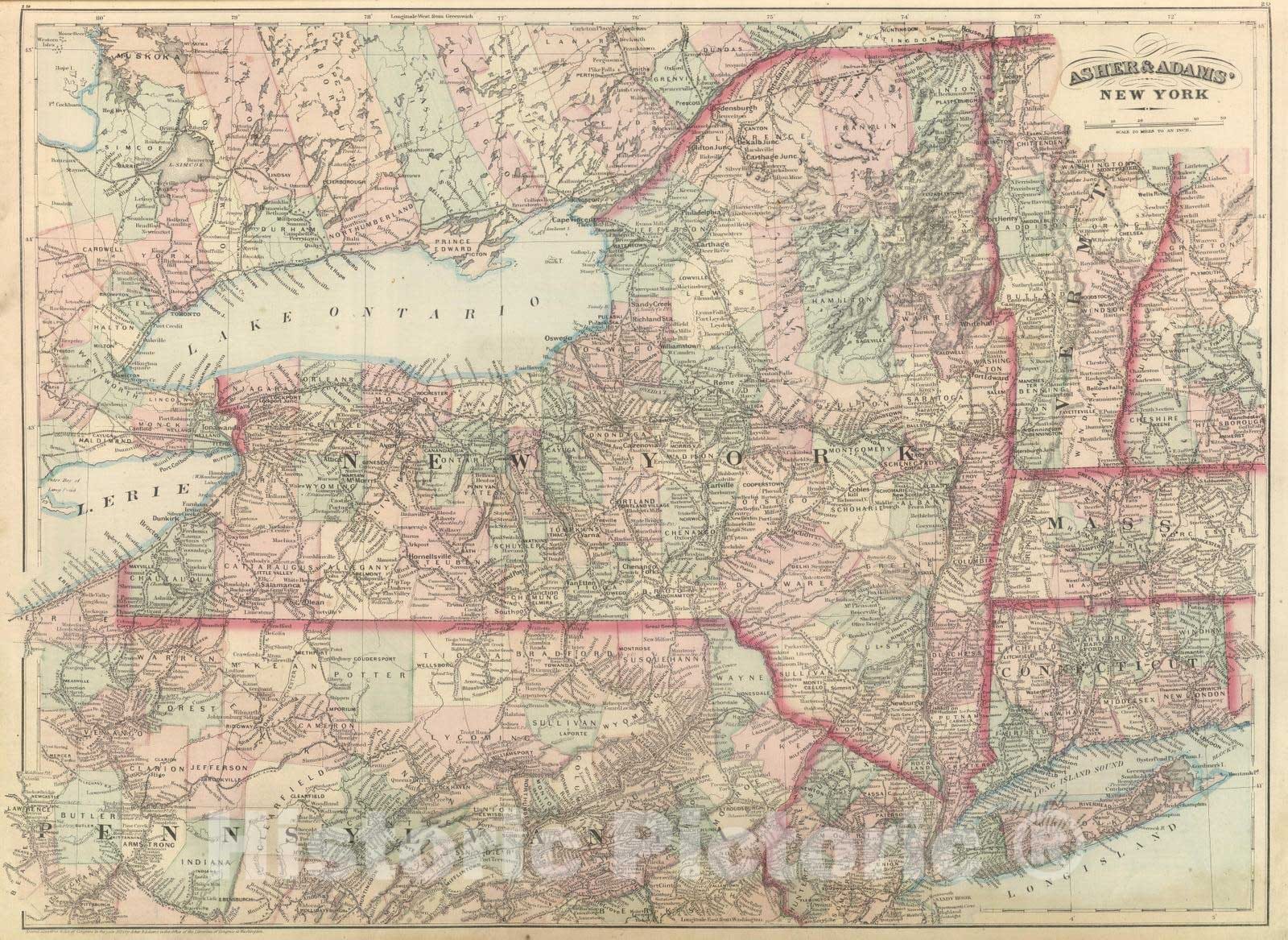 Historic Map : Commercial Reference Book - 1875 New York. - Vintage Wall Art
