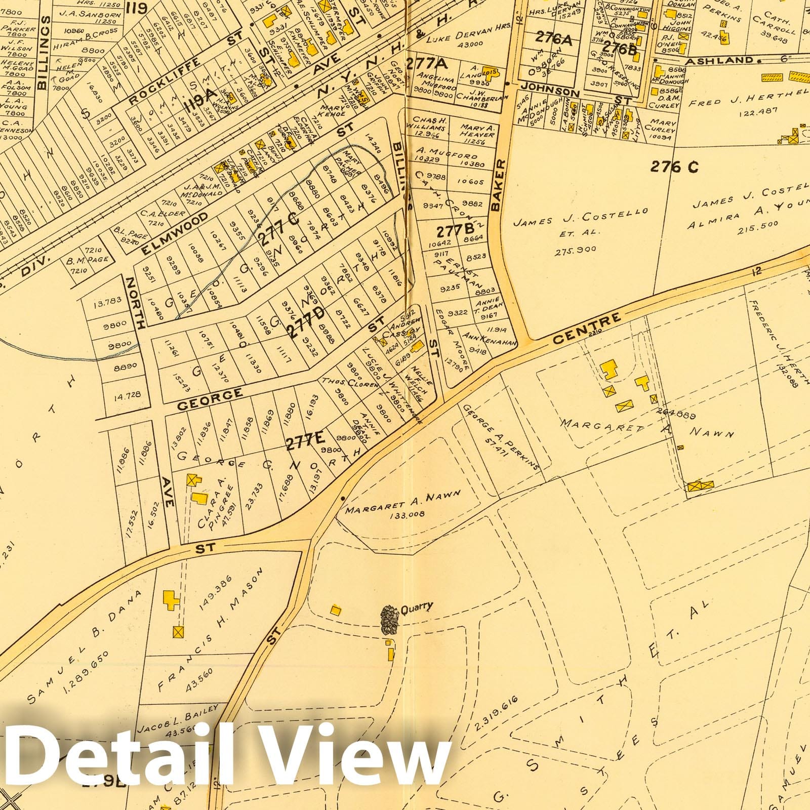 West Roxbury, Boston, Massachusetts - Plate No. 31, 1899 Historical Map Print