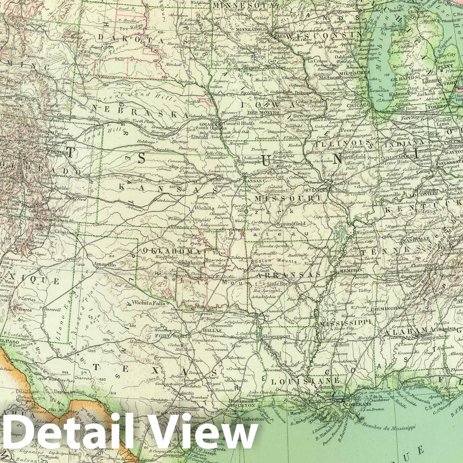 United States - Boundary Map, 1931 - Historical Map Print
