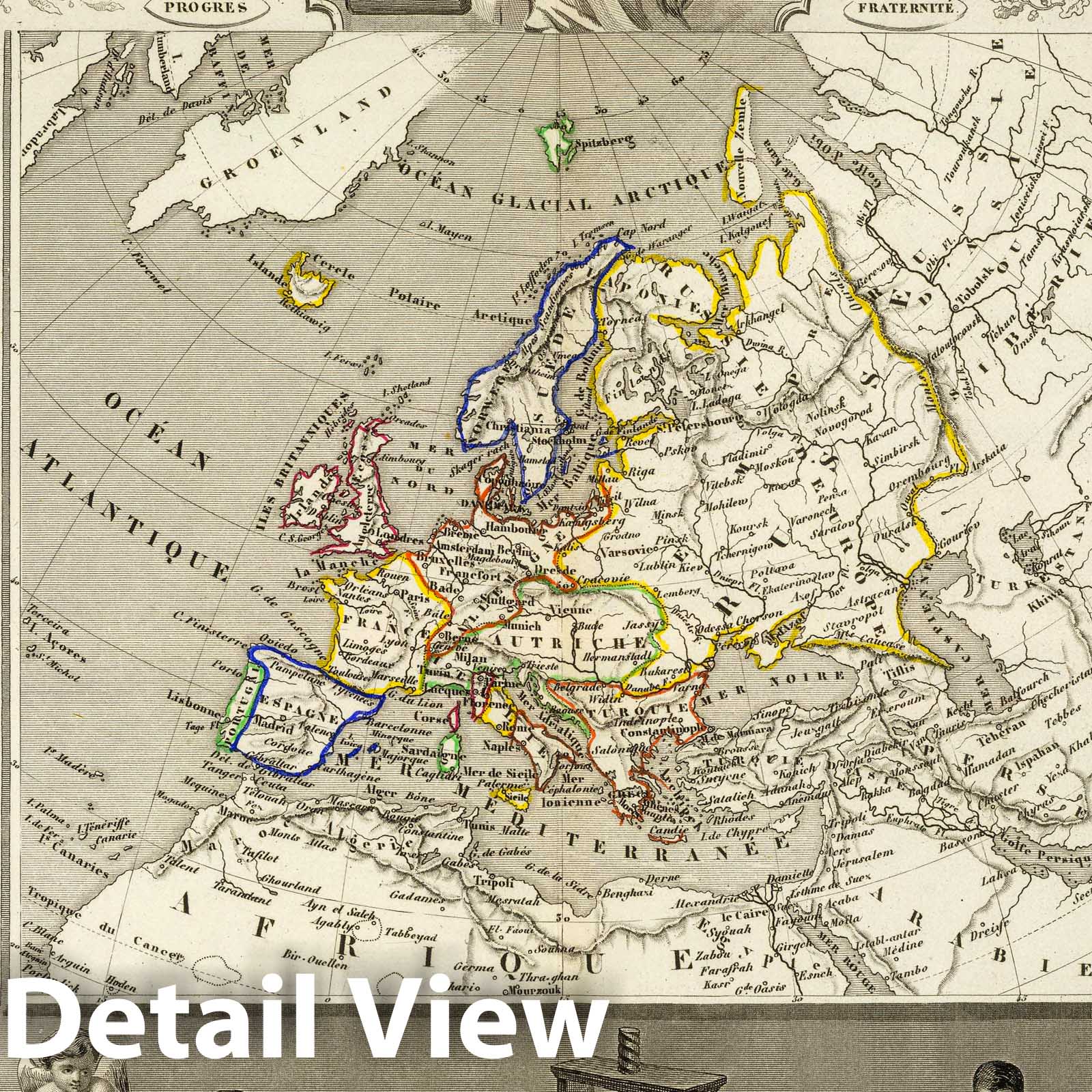 11 rue du Moulin Vert - Road Map, 1856 - Historical Atlas Reproduction