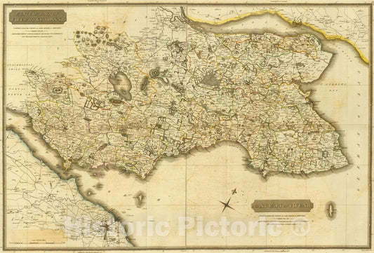 Historic Map : National Atlas - 1832 Composite: Fife, Kinross. - Vintage Wall Art