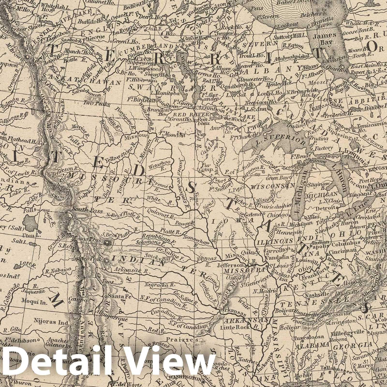 North America, 1848 - Historical Map Print
